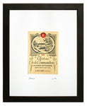 Vintage Labels Original Lithographs - Liquor - Chateau de la commanoerie