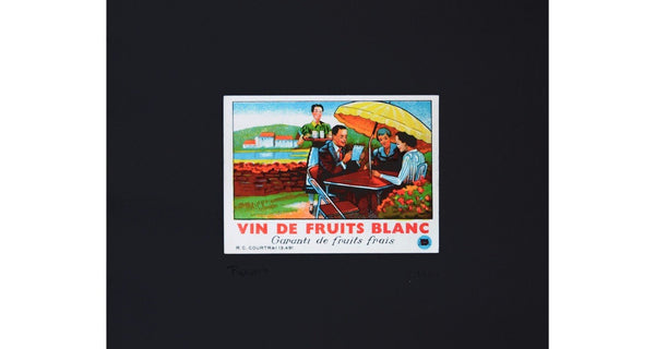 Vintage Labels Original Lithographs - Liquor - Vin De Fruits Blanc