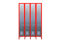 Vintage Original Steel metal furniture-  Retro - Locker -1x4 48"x12"x72"/78 " Circa 1950